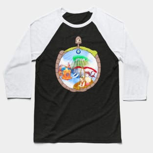 Chase for a Castle in the sky Baseball T-Shirt